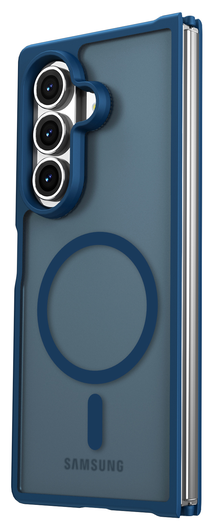 Samsung Galaxy Z Fold 7 Hoesje met MagSafe Back Cover Matte Blauw afbeelding 7