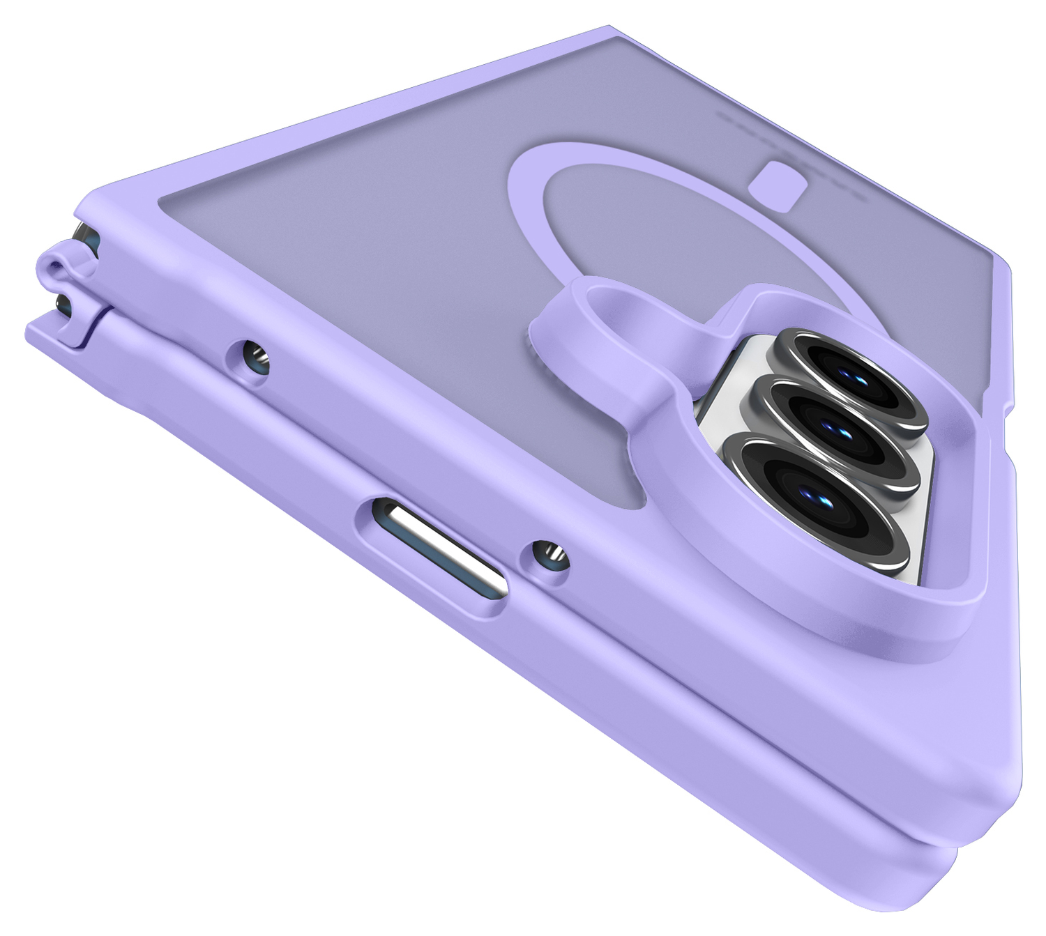 Samsung Galaxy Z Fold 7 Hoesje met MagSafe Back Cover Matte Paars afbeelding 7