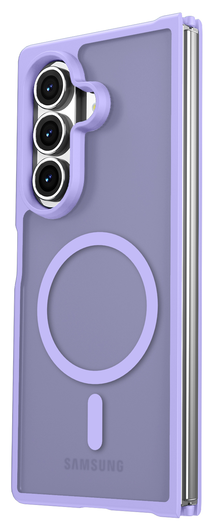 Samsung Galaxy Z Fold 7 Hoesje met MagSafe Back Cover Matte Paars afbeelding 5