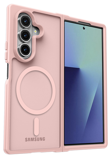 Samsung Galaxy Z Fold 7 Hoesje met MagSafe Back Cover Matte Roze afbeelding 4