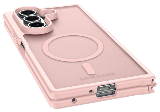 Samsung Galaxy Z Fold 7 Hoesje met MagSafe Back Cover Matte Roze afbeelding 5