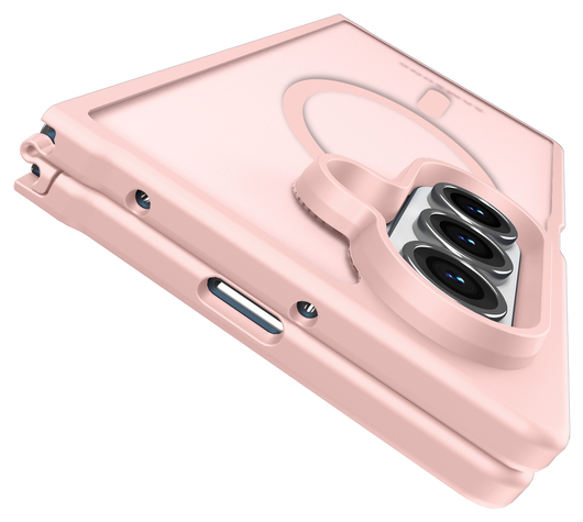 Samsung Galaxy Z Fold 7 Hoesje met MagSafe Back Cover Matte Roze afbeelding 6