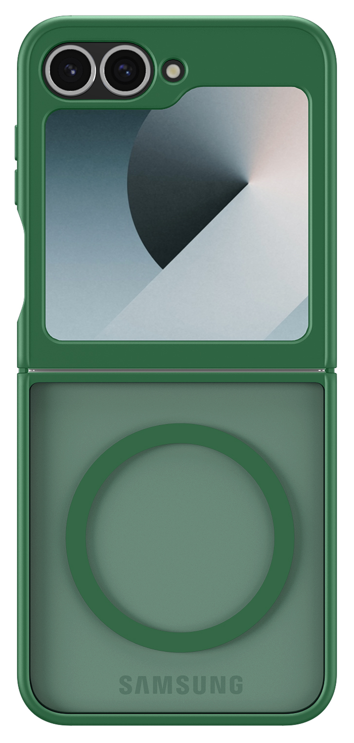 Samsung Galaxy Z Flip 7 FE / 6 Hoesje met MagSafe Back Cover Matte Groen afbeelding 4
