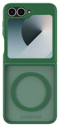 Samsung Galaxy Z Flip 7 FE / 6 Hoesje met MagSafe Back Cover Matte Groen afbeelding 4