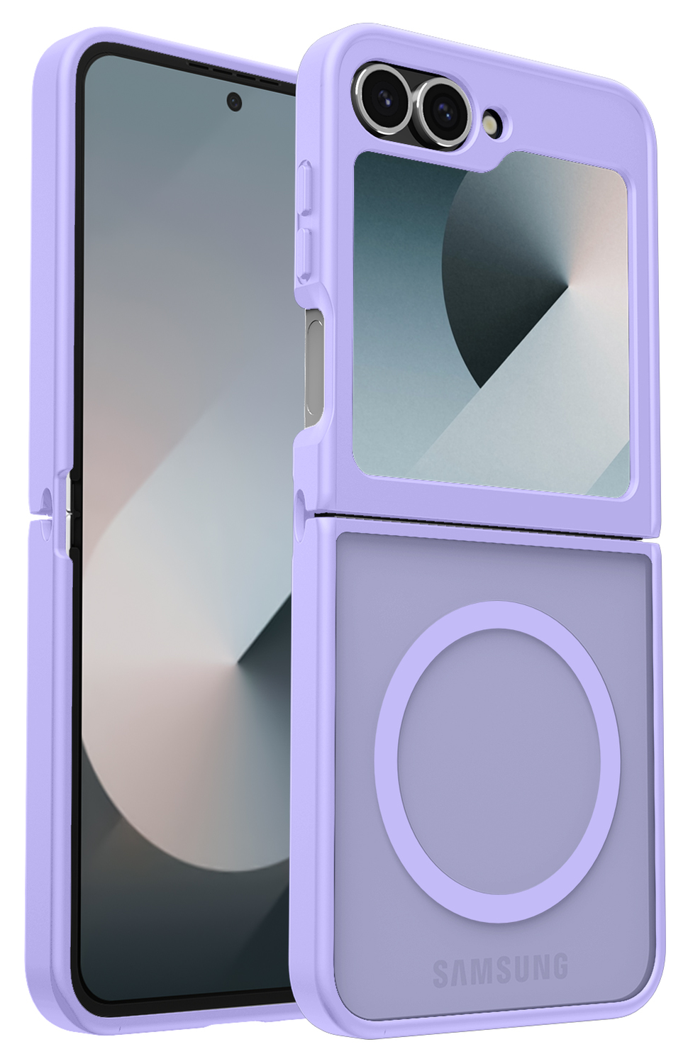 Samsung Galaxy Z Flip 7 FE / 6 Hoesje met MagSafe Back Cover Matte Paars afbeelding 9