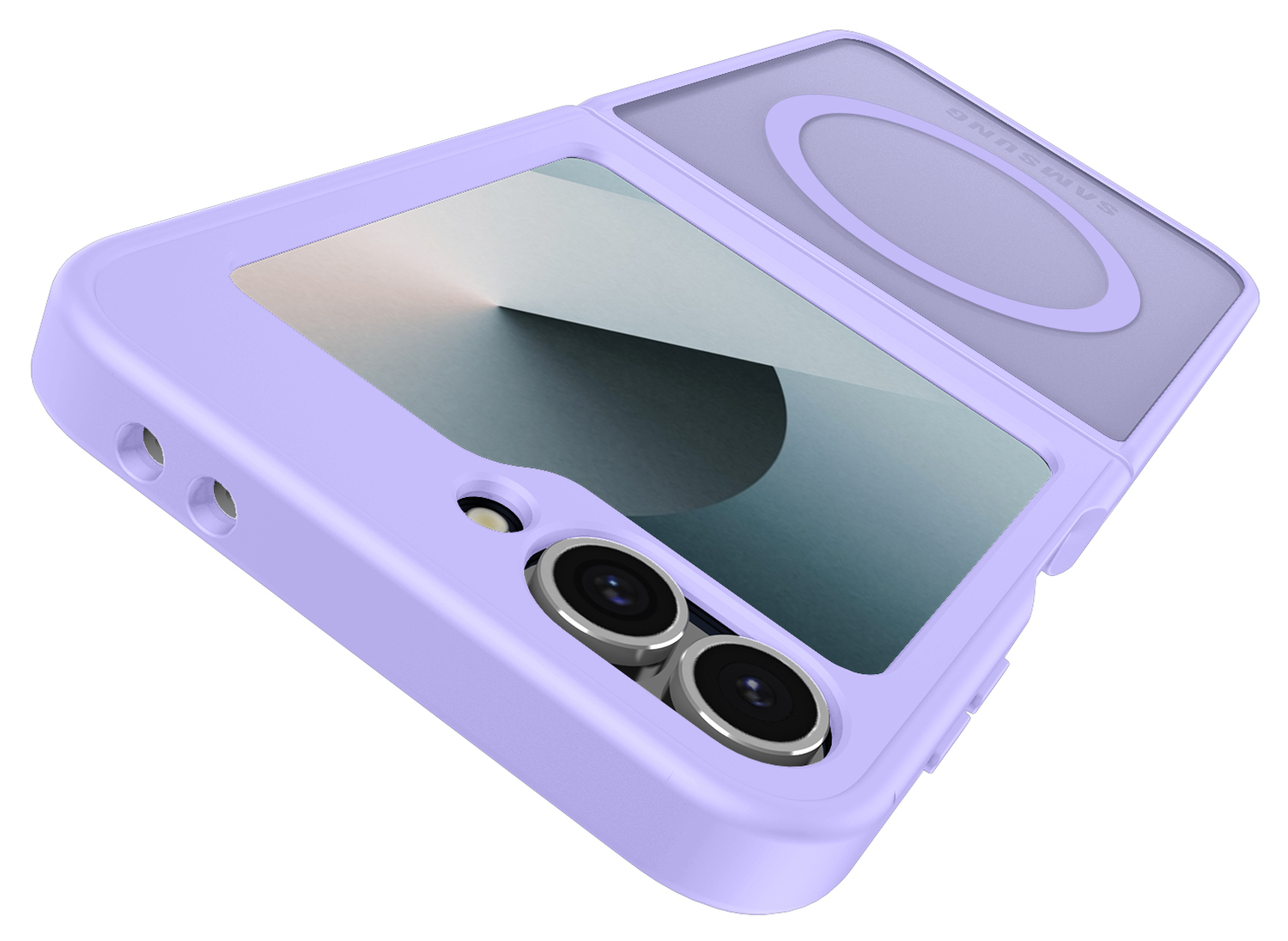 Samsung Galaxy Z Flip 7 FE / 6 Hoesje met MagSafe Back Cover Matte Paars afbeelding 10