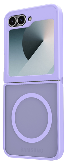 Samsung Galaxy Z Flip 7 FE / 6 Hoesje met MagSafe Back Cover Matte Paars afbeelding 8