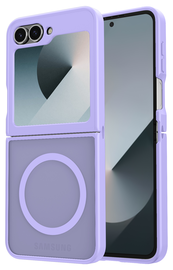 Samsung Galaxy Z Flip 7 FE / 6 Hoesje met MagSafe Back Cover Matte Paars afbeelding