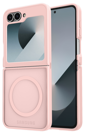 Samsung Galaxy Z Flip 7 FE / 6 Hoesje met MagSafe Back Cover Matte Roze afbeelding