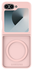 Samsung Galaxy Z Flip 7 FE / 6 Hoesje met MagSafe Back Cover Matte Roze afbeelding 2