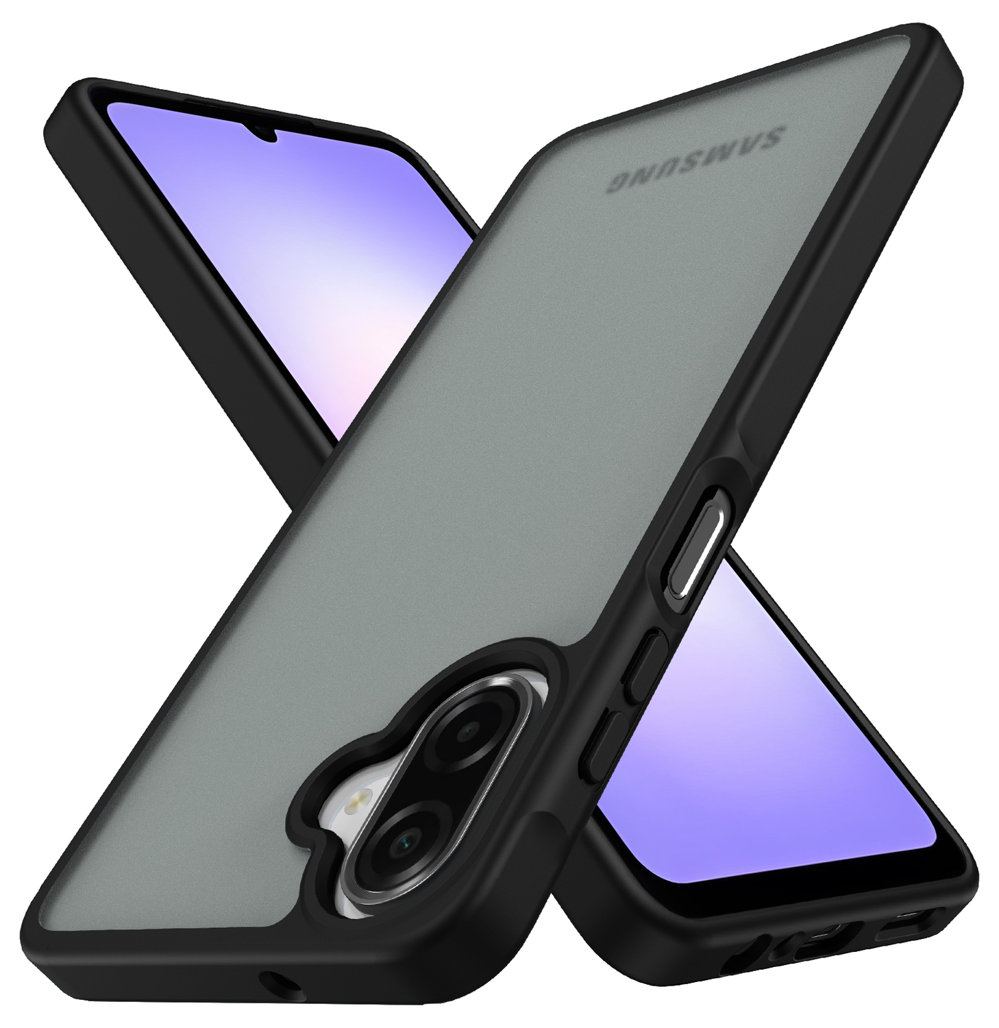 Samsung Galaxy A07 Hoesje Back Cover Matte Zwart afbeelding 3