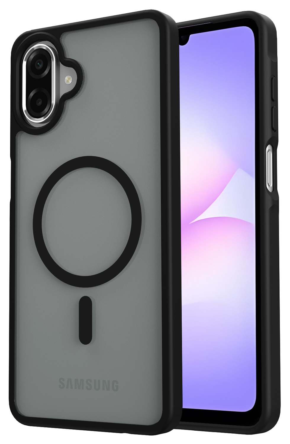 Samsung Galaxy A07 Hoesje met MagSafe Back Cover Matte Zwart afbeelding 1