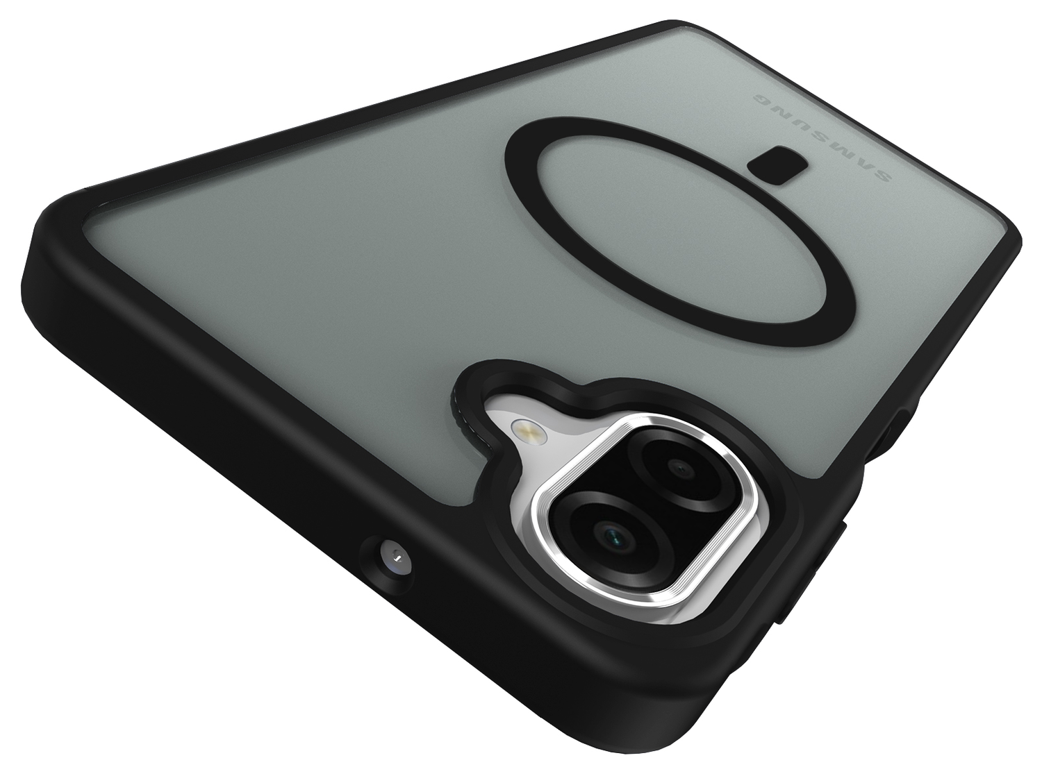 Samsung Galaxy A07 Hoesje met MagSafe Back Cover Matte Zwart afbeelding 7