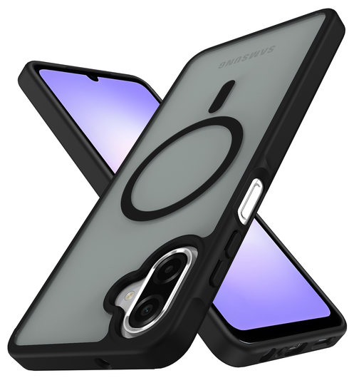 Samsung Galaxy A07 Hoesje met MagSafe Back Cover Matte Zwart afbeelding 4