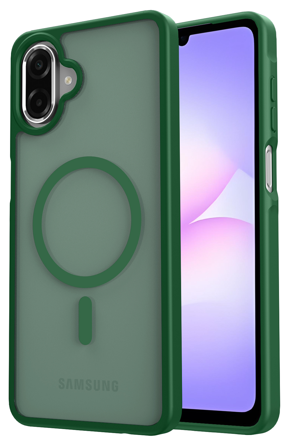 Samsung Galaxy A07 Hoesje met MagSafe Back Cover Matte Groen afbeelding 1
