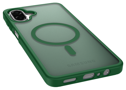 Samsung Galaxy A07 Hoesje met MagSafe Back Cover Matte Groen afbeelding 9