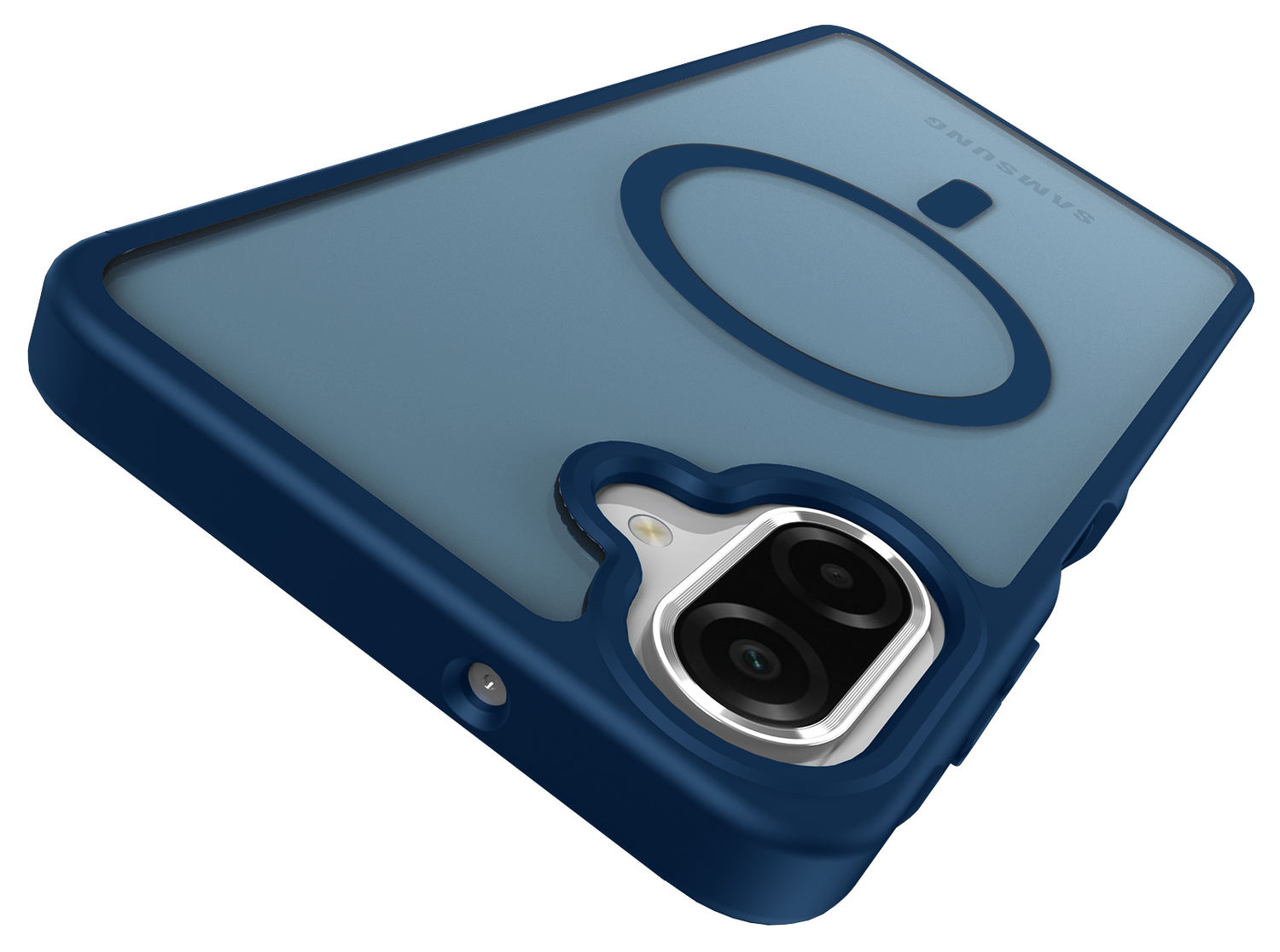 Samsung Galaxy A07 Hoesje met MagSafe Back Cover Matte Blauw afbeelding 9