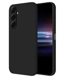 Samsung Galaxy S25 FE Hoesje Dun TPU Back Cover Matte Zwart afbeelding