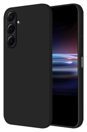 Samsung Galaxy S25 FE Hoesje Dun TPU Back Cover Matte Zwart afbeelding