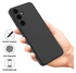 Samsung Galaxy S25 FE Hoesje Dun TPU Back Cover Matte Zwart afbeelding 4