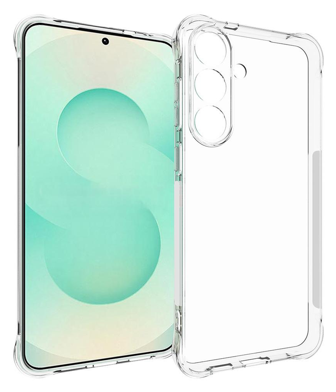 Samsung Galaxy S25 FE Hoesje Schokbestendig en Dun TPU Back Cover Transparant afbeelding 1