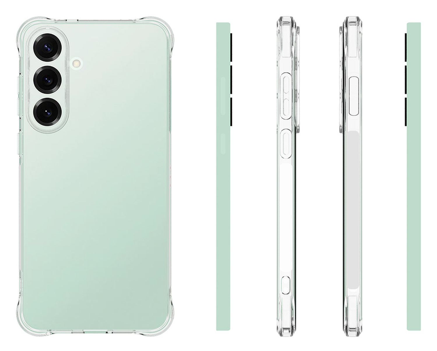 Samsung Galaxy S25 FE Hoesje Schokbestendig en Dun TPU Back Cover Transparant afbeelding 6