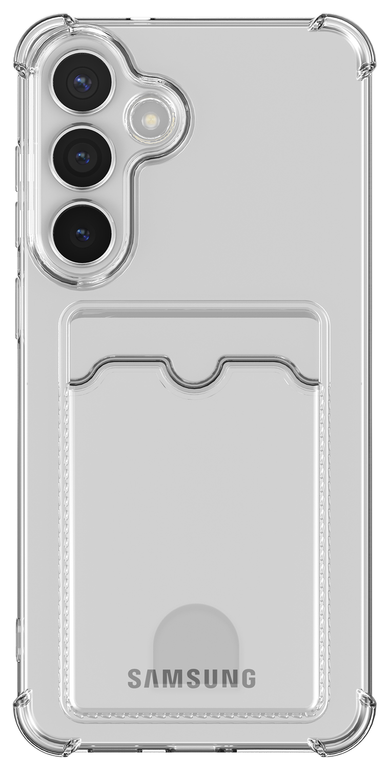 Samsung Galaxy S25 FE Hoesje Dun TPU met Pasjeshouder Back Cover Transparant afbeelding 4