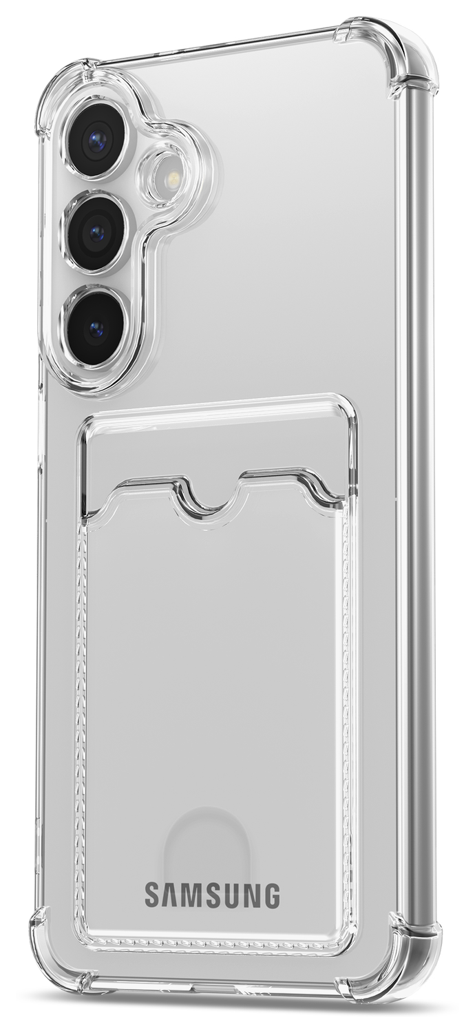 Samsung Galaxy S25 FE Hoesje Dun TPU met Pasjeshouder Back Cover Transparant afbeelding 7