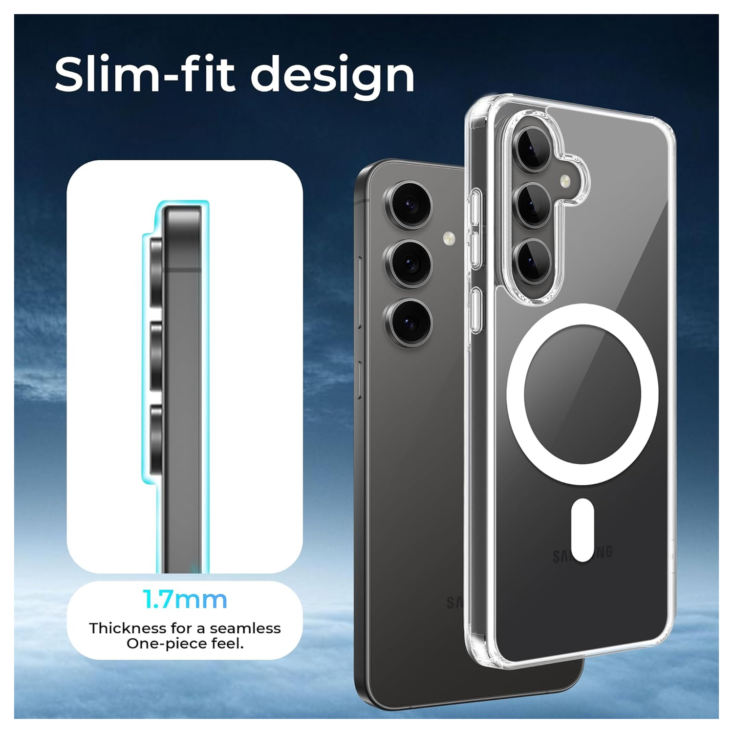 Samsung Galaxy S25 FE Hoesje Hard Back Cover met MagSafe Transparant afbeelding 5