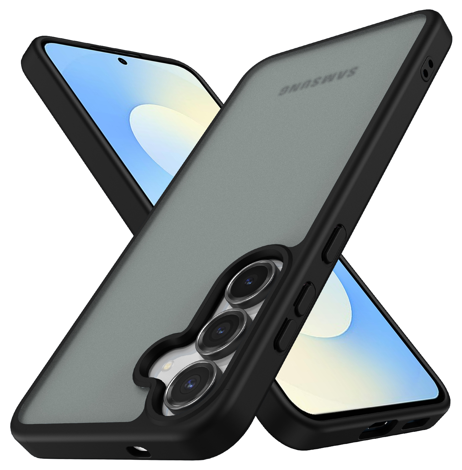 Samsung Galaxy S25 FE Hoesje Back Cover Matte Zwart afbeelding 3