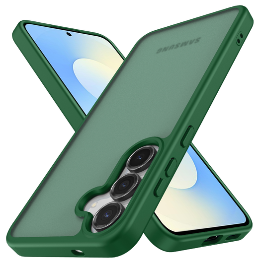 Samsung Galaxy S25 FE Hoesje Back Cover Matte Groen afbeelding 3
