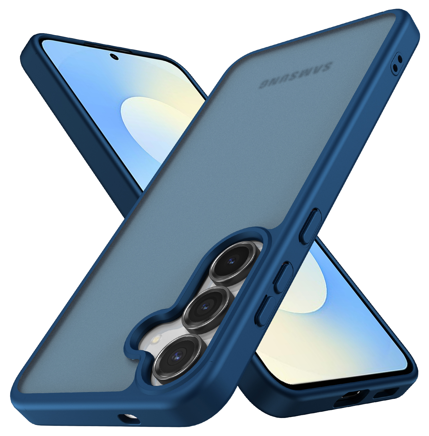 Samsung Galaxy S25 FE Hoesje Back Cover Matte Blauw afbeelding 3