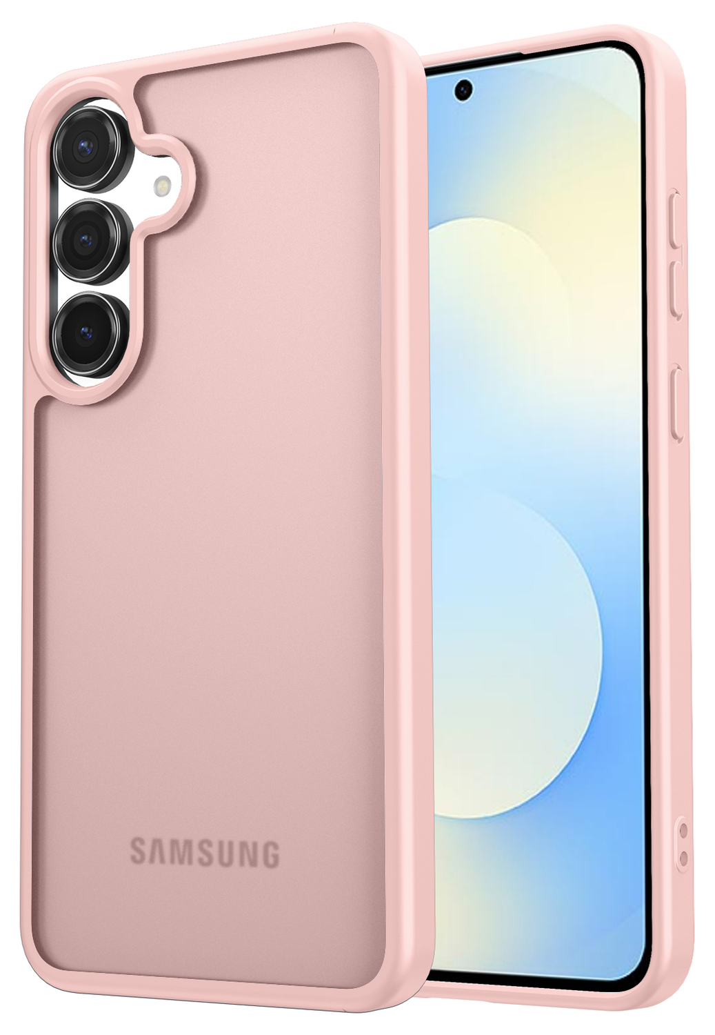 Samsung Galaxy S25 FE Hoesje Back Cover Matte Roze afbeelding 1