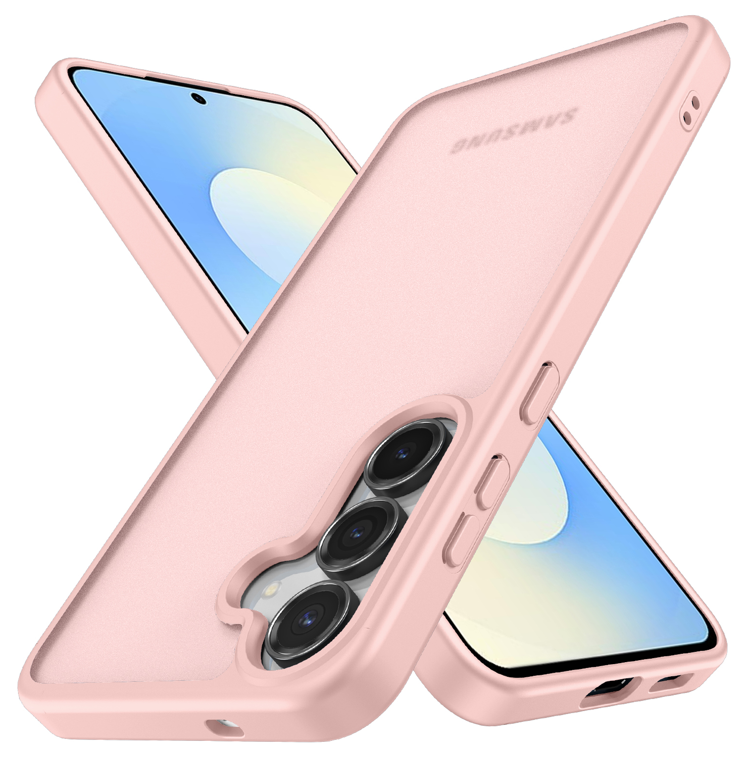 Samsung Galaxy S25 FE Hoesje Back Cover Matte Roze afbeelding 3