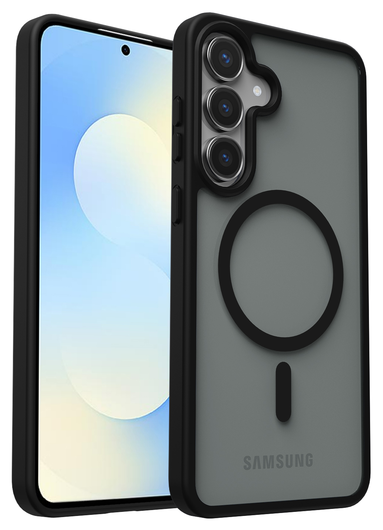 Samsung Galaxy S25 FE Hoesje met MagSafe Back Cover Matte Zwart afbeelding 8