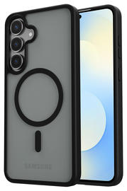 Samsung Galaxy S25 FE Hoesje met MagSafe Back Cover Matte Zwart afbeelding