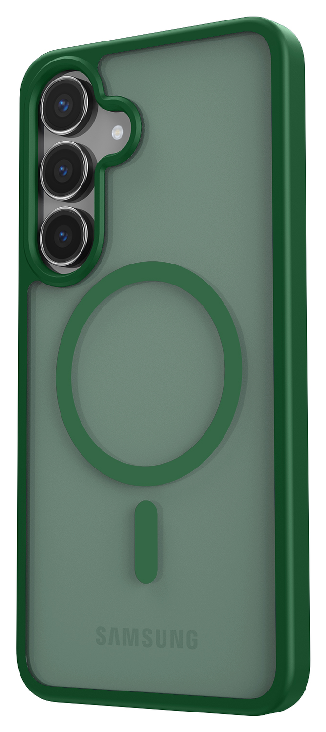 Samsung Galaxy S25 FE Hoesje met MagSafe Back Cover Matte Groen afbeelding 5