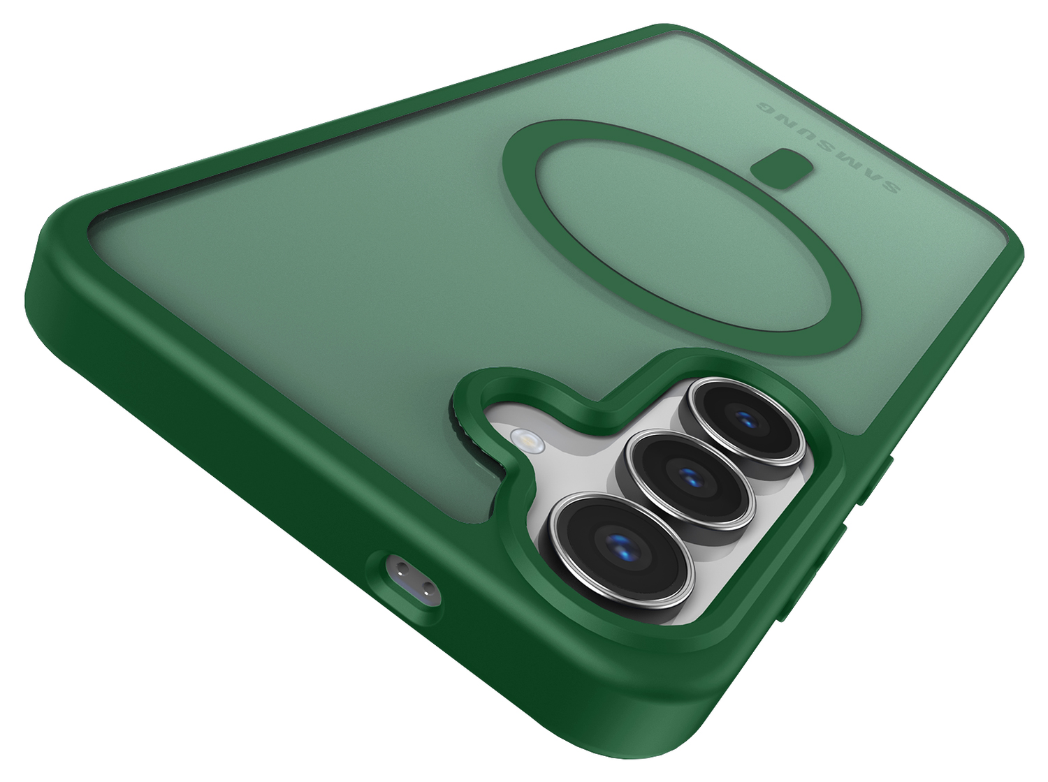 Samsung Galaxy S25 FE Hoesje met MagSafe Back Cover Matte Groen afbeelding 7