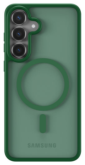 Samsung Galaxy S25 FE Hoesje met MagSafe Back Cover Matte Groen afbeelding 4
