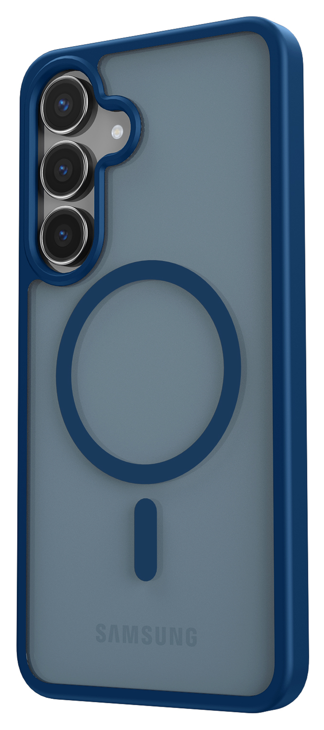 Samsung Galaxy S25 FE Hoesje met MagSafe Back Cover Matte Blauw afbeelding 7
