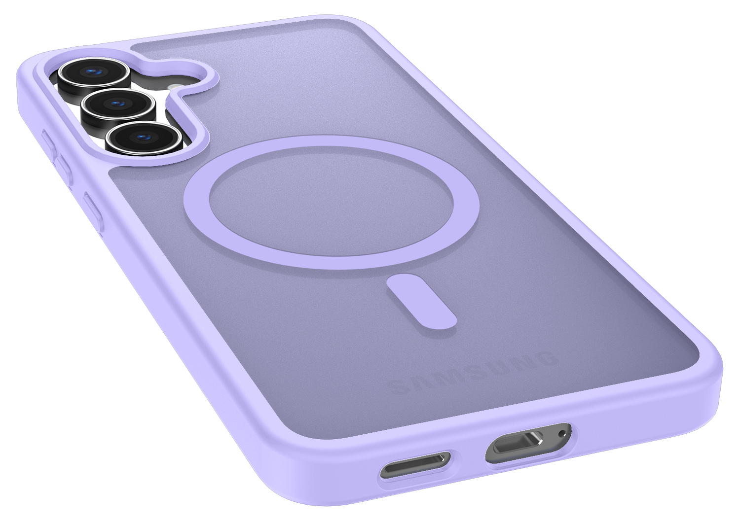 Samsung Galaxy S25 FE Hoesje met MagSafe Back Cover Matte Paars afbeelding 10