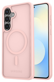 Samsung Galaxy S25 FE Hoesje met MagSafe Back Cover Matte Roze afbeelding