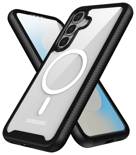 Samsung Galaxy S25 FE Hoesje Full Protect 360° Cover met MagSafe / Qi2 Zwart afbeelding 9