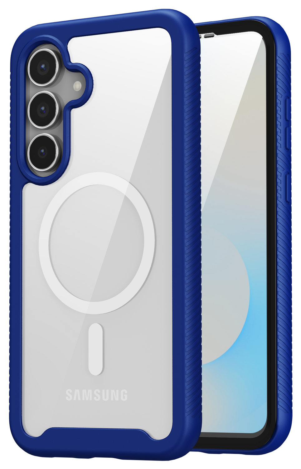Samsung Galaxy S25 FE Hoesje Full Protect 360° Cover met MagSafe / Qi2 Blauw afbeelding 2