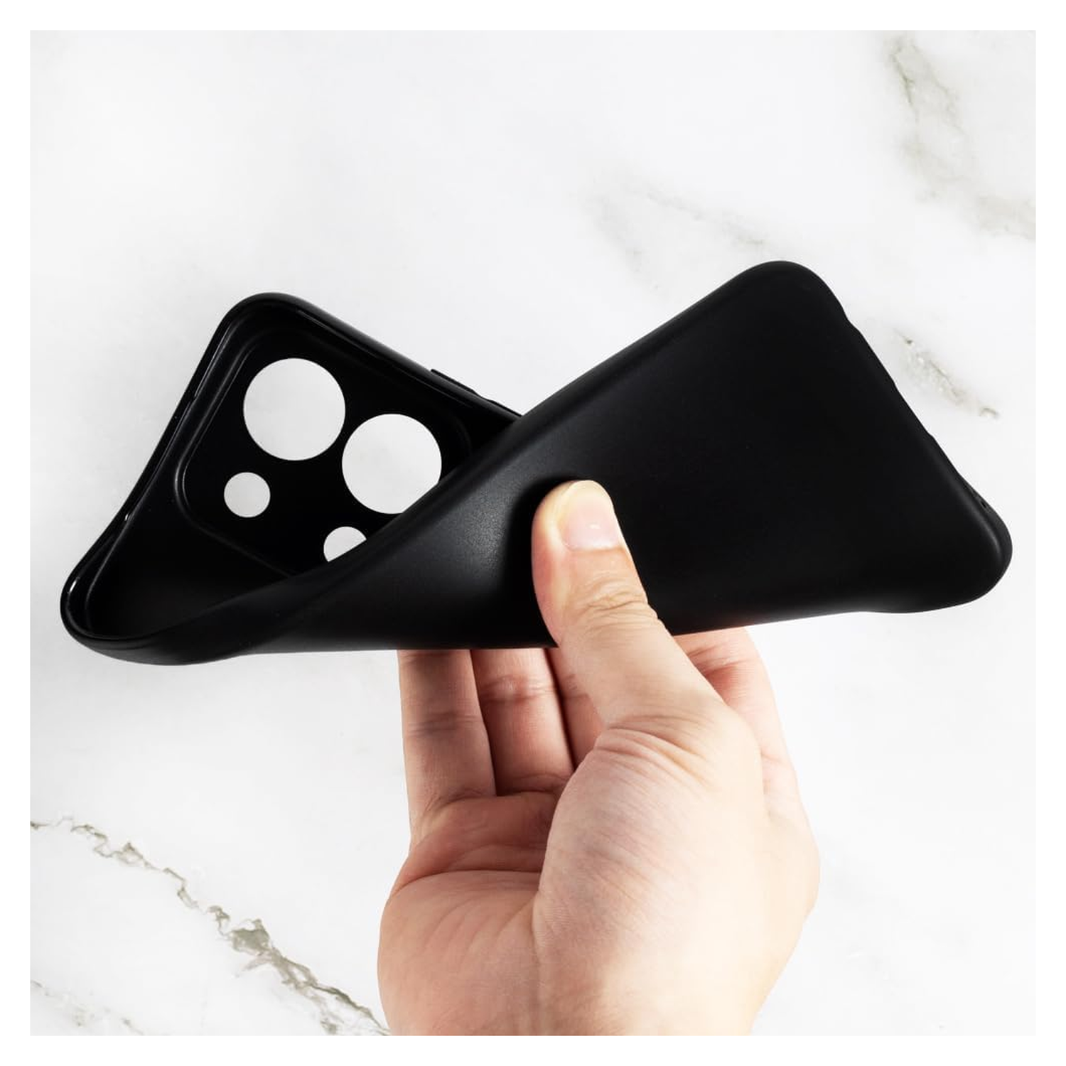 Xiaomi Redmi 15C Hoesje Dun TPU Back Cover Matte Zwart afbeelding 4