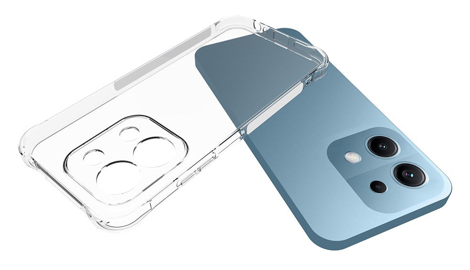 Xiaomi Redmi 15C Hoesje Schokbestendig en Dun TPU Back Cover Transparant afbeelding 2