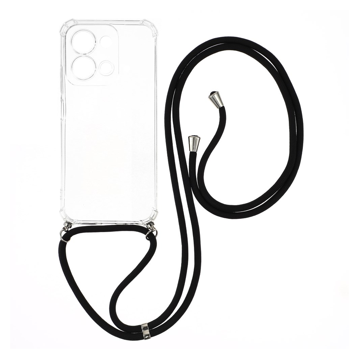 Xiaomi Redmi 15C Hoesje met Koord Schokbestendig TPU Transparant afbeelding 1