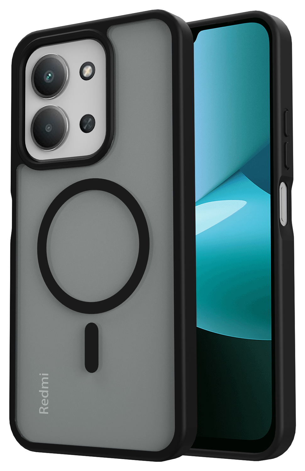 Xiaomi Redmi 15C Hoesje met MagSafe Back Cover Matte Zwart afbeelding 1