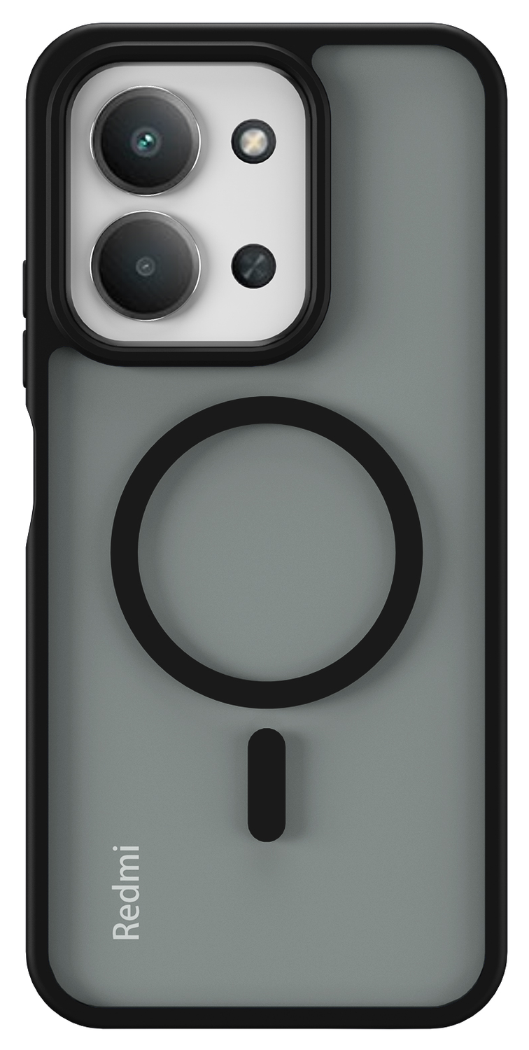 Xiaomi Redmi 15C Hoesje met MagSafe Back Cover Matte Zwart afbeelding 4