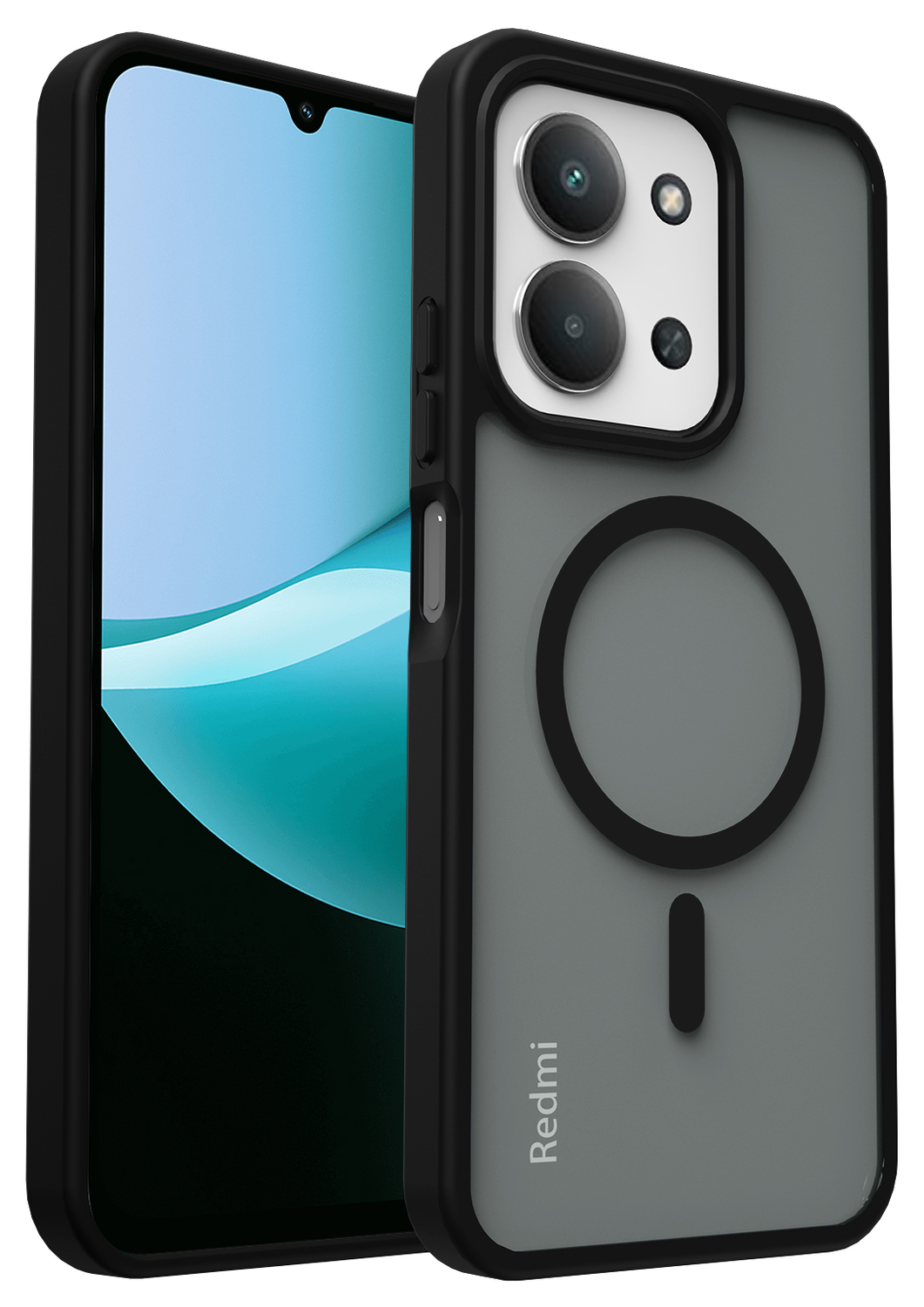 Xiaomi Redmi 15C Hoesje met MagSafe Back Cover Matte Zwart afbeelding 8